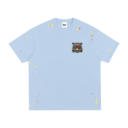 LINE UP SPLATTERED T-SHIRT