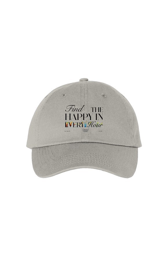Find The Happy Bio-Washed Dad Hat