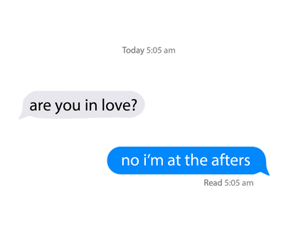 I'M AT THE AFTERS T-SHIRT